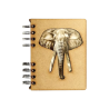 Carnet bois rechargeable KOMONI® – Modèle Éléphant