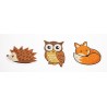 Kit DOTZIES®  3 Stickers Amis de la forêt