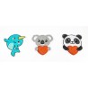 Kit DOTZIES® 3 stickers Panda, Koala, Narval