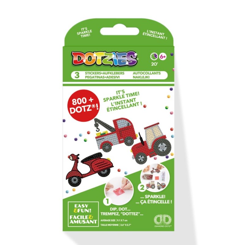 Kit DOTZIES® 3 stickers engins à moteur