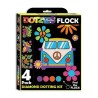 Kit Dotzies® 4 designs fond noir suédine - Peace and Love