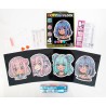 Kit Dotzies® 4 designs fond noir suédine - Héroïnes Manga