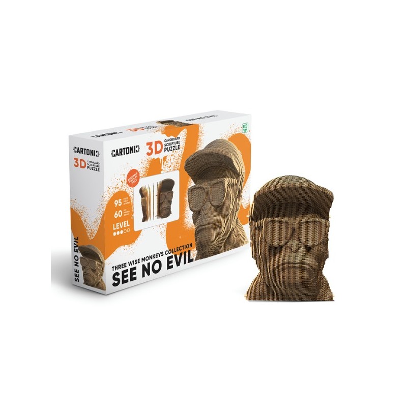 CARTONIC® - Modèle Wise Monkeys - SEE no evil