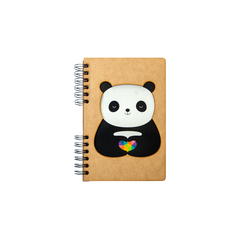 Carnet A4 Komoni - modèle panda love