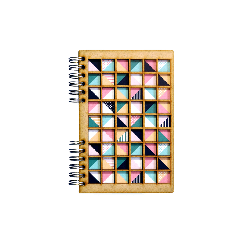 Carnet A4 Komoni - modèle Mosaïque