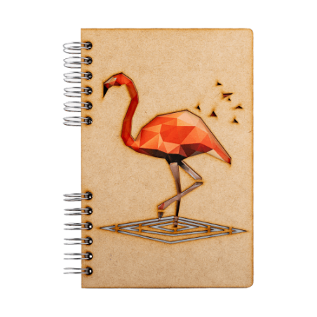 Carnet A4 Komoni - Modèle flamants roses Carnet A4 Komoni - Modèle flamants roses