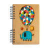 Carnet A4 Komoni - modèle éléphant aux ballons