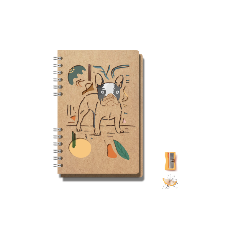 Carnet A4 Komoni - Modèle chien