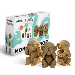CARTONIC® - Modèle Trio Singes