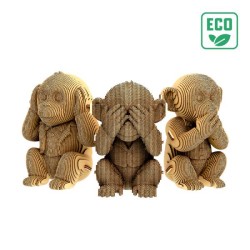 CARTONIC® - Modèle Trio Singes