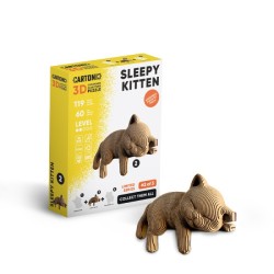 Modèle chaton endormi - Cartonic®