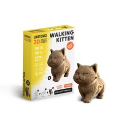 Modèle chaton sur ses pattes - Cartonic®