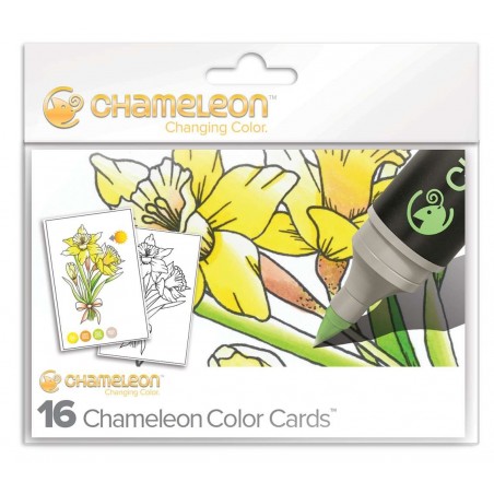 CARTES COLORIAGE CHAMELEON PENS - THÈME FLEURS