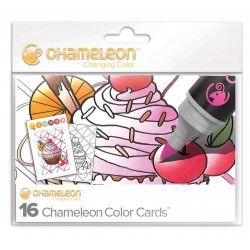CARTES COLORIAGE CHAMELEON PENS - THÈME SWEET DELICES