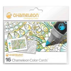 CARTES COLORIAGE CHAMELEON PENS - THÈME MOTIFS FLORAUX