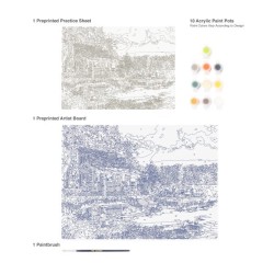 Kit ROYAL LANGNICKEL® Peinture au numéro - Sur le lac Loon - Canada