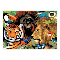 Kit ROYAL LANGNICKEL Peinture au numéro Junior Grand Format - Scène de safari