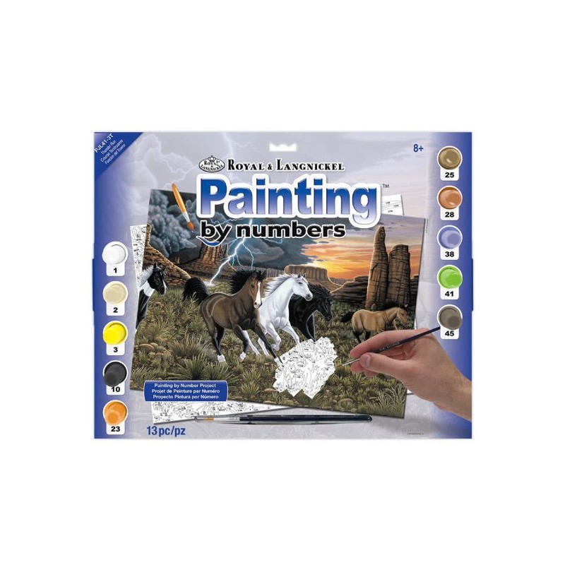 Kit ROYAL LANGNICKEL Peinture au numéro Junior Grand Format -