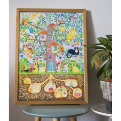 Kit DIAMOND DOTZ® Maison dans l'arbre