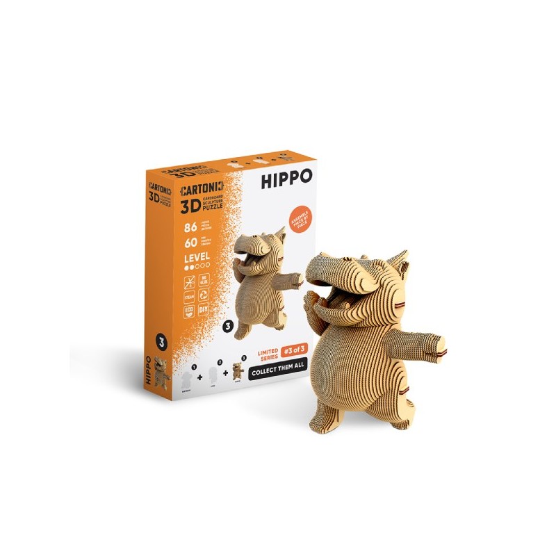 CARTONIC® - Modèle Mini Hippopotame