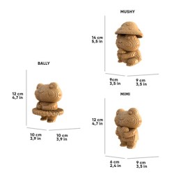 CARTONIC® - Modèle Trio de Grenouilles