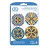Kit 4 sous-verres Diamond Dotz® - Motifs Faïence portugaise