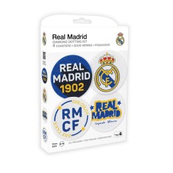 Kit 4 sous-verres Diamond Dotz® - Réal Madrid