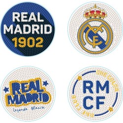 4 sous-verres Diamond Dotz Real Madrid