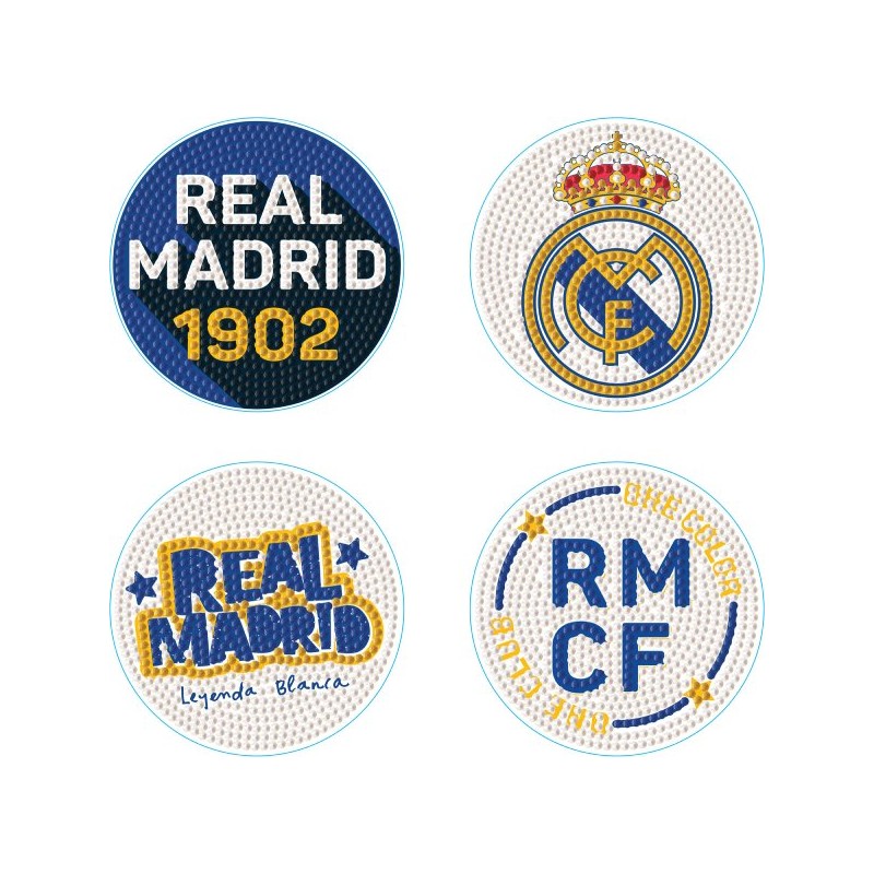 4 sous-verres Diamond Dotz Real Madrid