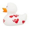 LILALU® Canard blanc avec coeurs rouges