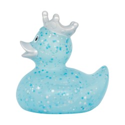 LILALU® Canard bleu à paillettes avec couronne