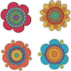 copy of Kit 4 sous-verres Diamond Dotz® - Motifs Floraux