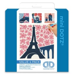 Kit Diamond Dotz® mini dotz - 4 monuments célèbres