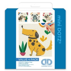 Kit Diamond Dotz® mini dotz - 4 chiens