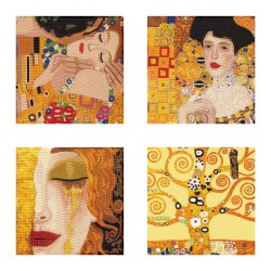 Kit Diamond Dotz® mini dotz - 4 oeuvres de G. Klimt