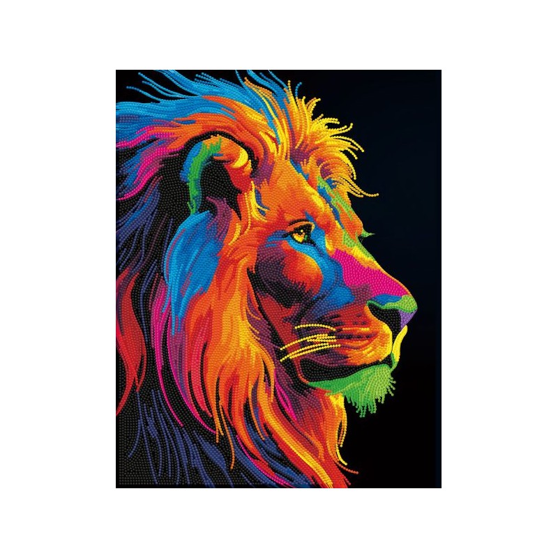 Lion lumineux Diamond Dotz