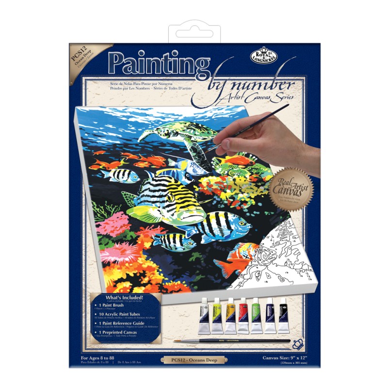 copy of Kit ROYAL LANGNICKEL® Peinture au numero toile sur châssis - La Licorne - Petit format