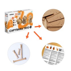 CARTONIC® - Modèle Trio Capybara