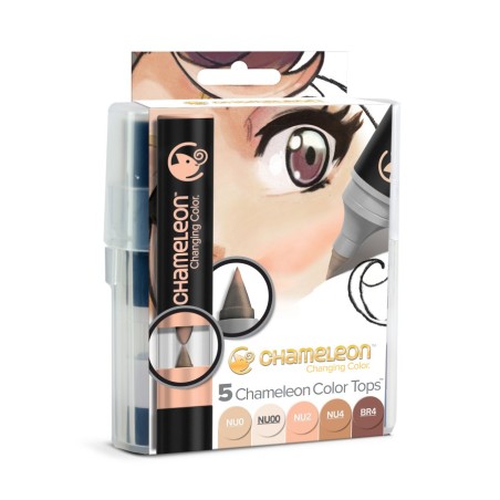 Color Tops - Pack 5 couleurs - Tons de Peaux