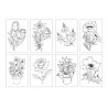 CARTES COLORIAGE CHAMELEON PENS - THÈME FLEURS